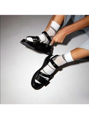 Suzanne Rae Platform Velcro Sandal Sz 39 EU/ 8.5-9 Black